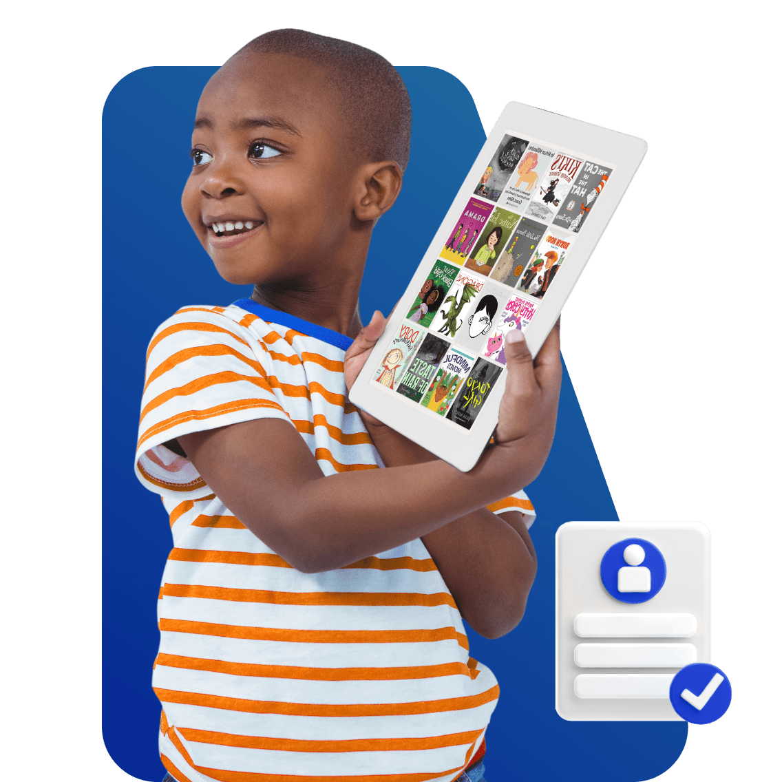 Types of Home-schoolers and Online Learners image 2 (name 1 Young Boy Tablet Certificate)