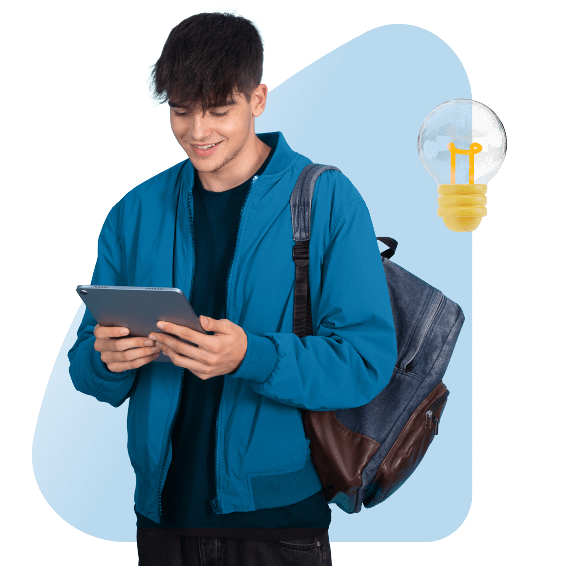 Travel Tourism Pathway image 1 (name 2 Young Man Looking at Tablet Light)