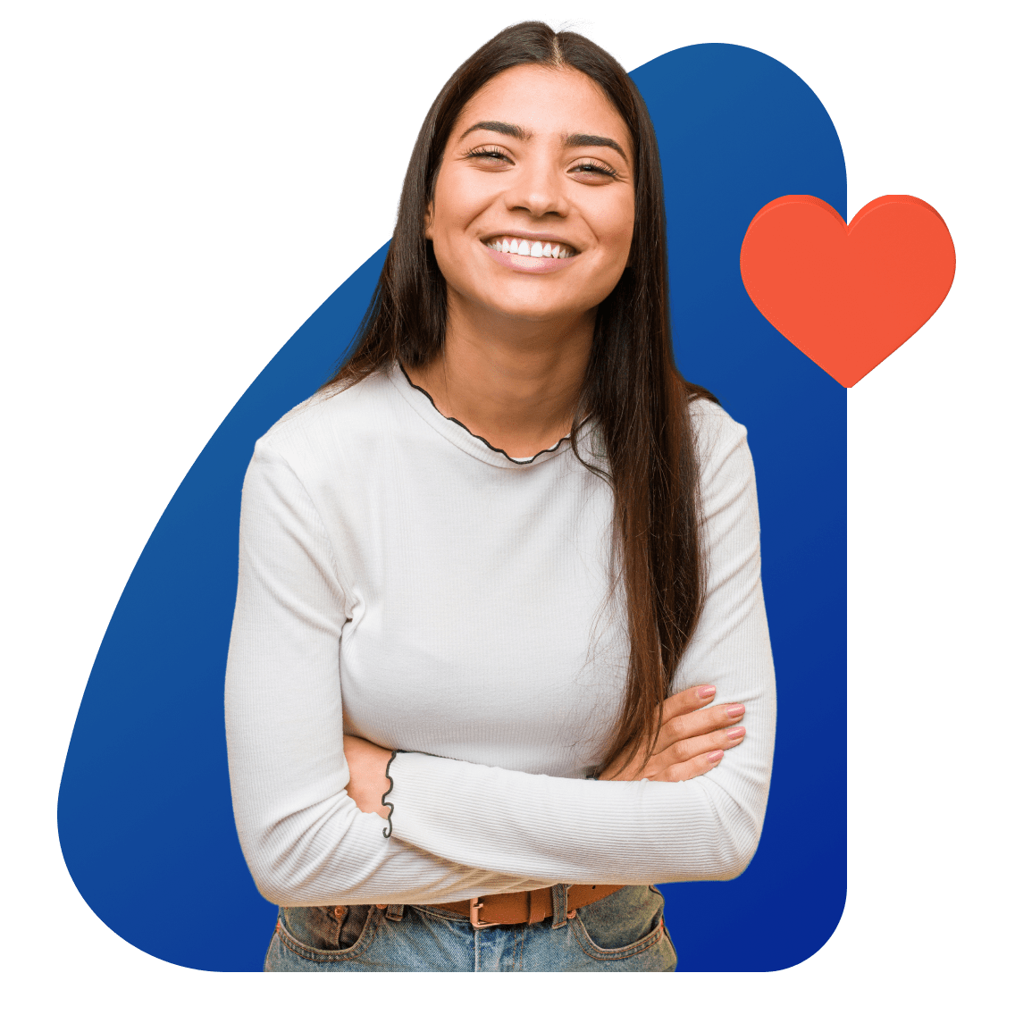 Student Safety image 8 (name FIRST IMAGE 2 Young Women Arms Crossed Heart 1)
