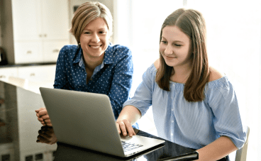 K12 is the Expert image 12 (name mother daughter laptop kitchen)