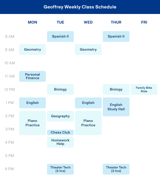 Geoffrey and Matthew image 9 (name geoffrey weekly class Schedule 3)