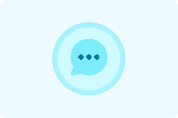 Messaging icon representing communication, connection, and student support services.