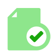 Document and checkmark icon representing completed enrollment requirements and additional resources.