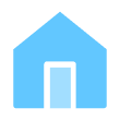 House icon representing preparing a dedicated learning space for online school success.